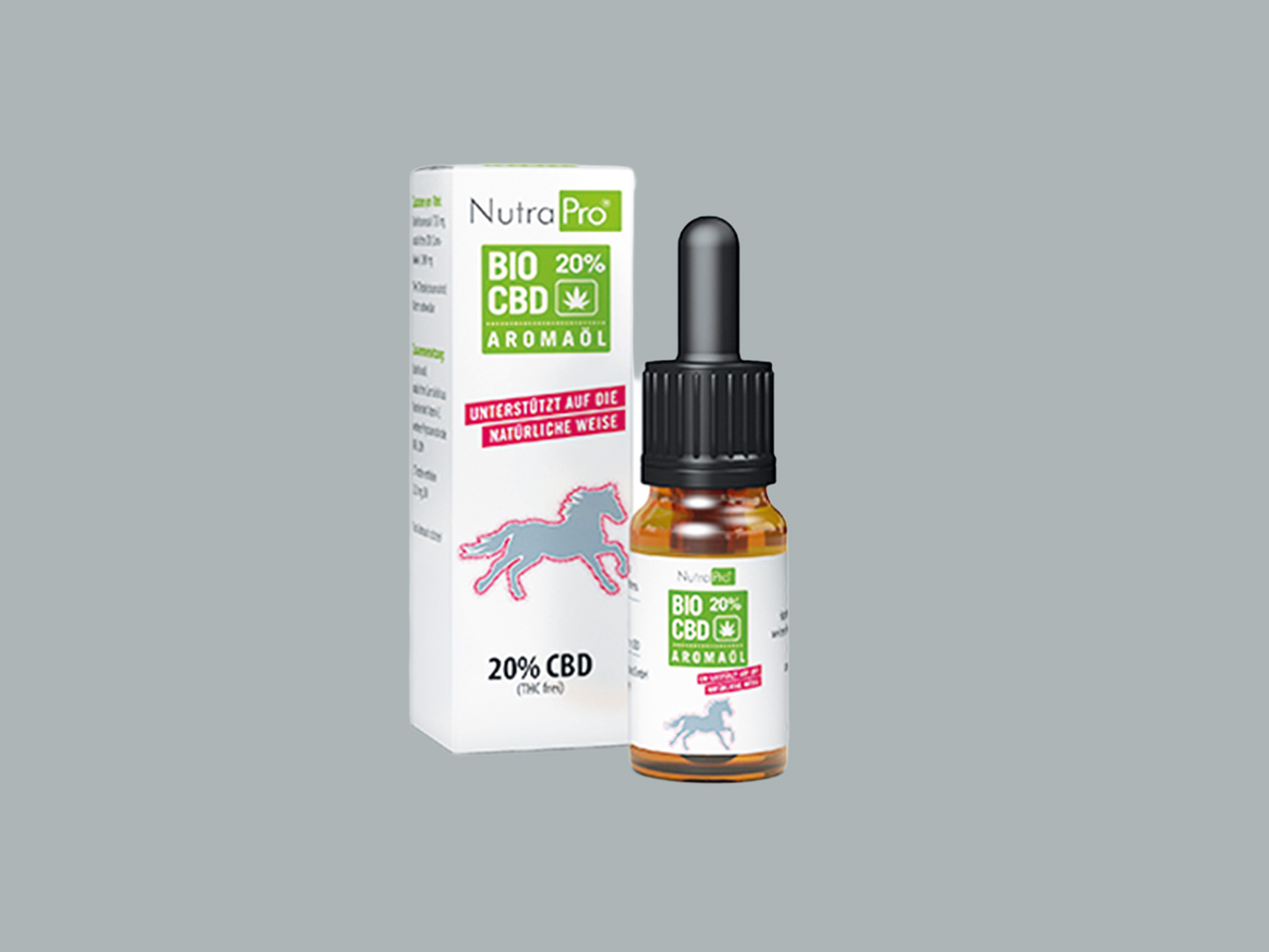 Bio CBD-Öl 20% für Pferde
